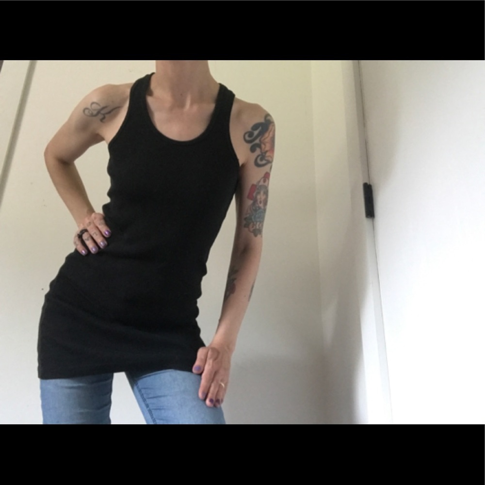 VENUS Racerback Ribbed Tank-top Dress/Shirt Y2K - Picture 5 of 13